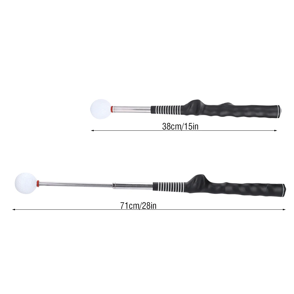 Click Sound Telescopic Warm Up Golf Swing Trainer Correcting Gesturer Training Aid For Tempo Grip Strength Practice for Beginner
