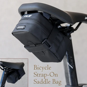 Borsa da sella per bici – Borsa da sella per bici piccola per ciclismo su strada, attacco rapido e facile, deposito per biciclette sotto il sedile, borse per bici