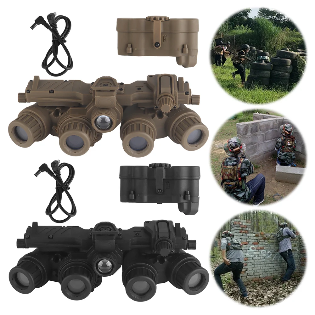 GPNVG 18 Night Vision Goggle Helmet Binocular Model Four-Eye Night Vision Device Model Airsoft Hunting Binoculars Movies Props