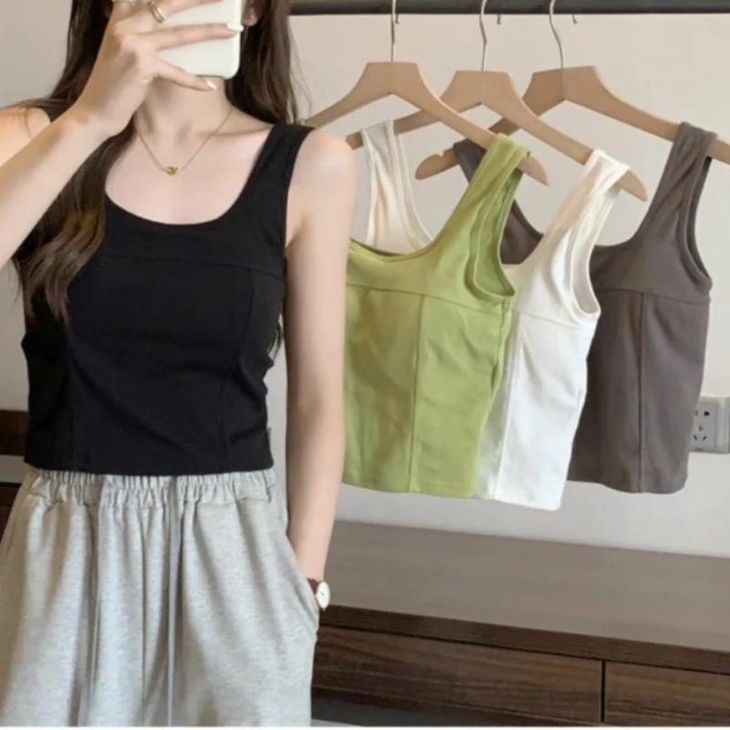 

Vest Women's Bra Summer with Chest Pad Fixed Coaster Outer Wear Underwear Without Steel Ring Seamless Chest Wrapping Tube Top
