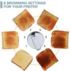 4 Stainless Steel Toaster,LED Display & Extra Wide Slots,6 Shade Settings,Cancel/Bagel/Defrost Function,Removable Crumb Tray 6