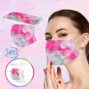 10pc Adult Tie-Dye Gradient Printed Three-Layer Dust-Proof Disposable Mask Face Mask Mouth Cover 마스크 маски マスク가면 маска на лицо 1