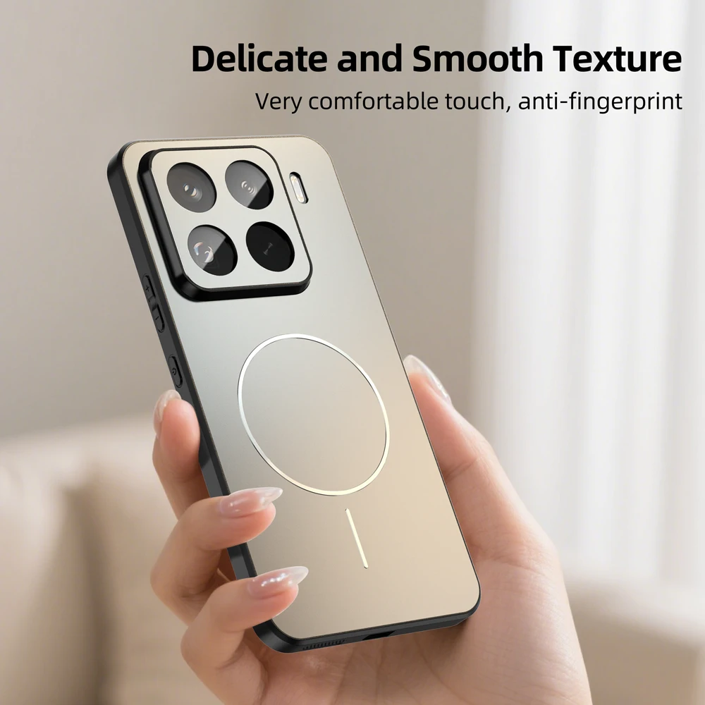 MagSafe Magnetic Solid Color Matte Case with Wireless Charging Compatibility