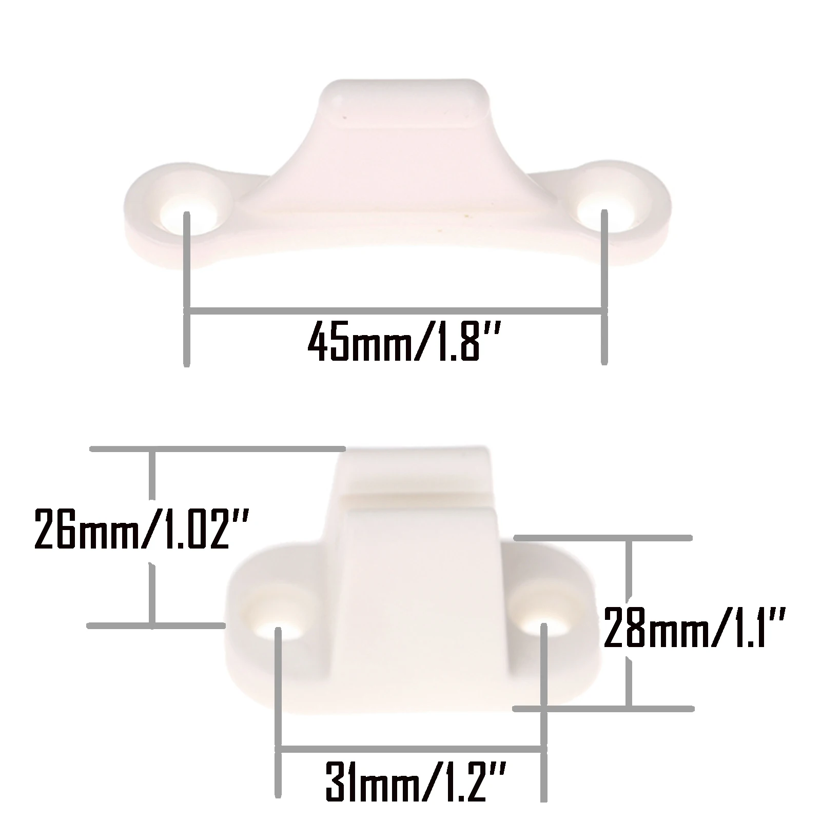 2Pcs Caravan RV Door Retainer Stopper Resile Catch Stay Limiters Camping Push Catch Holder Camper Motorhome Boat Trailer Nylon rv door retainer kit
