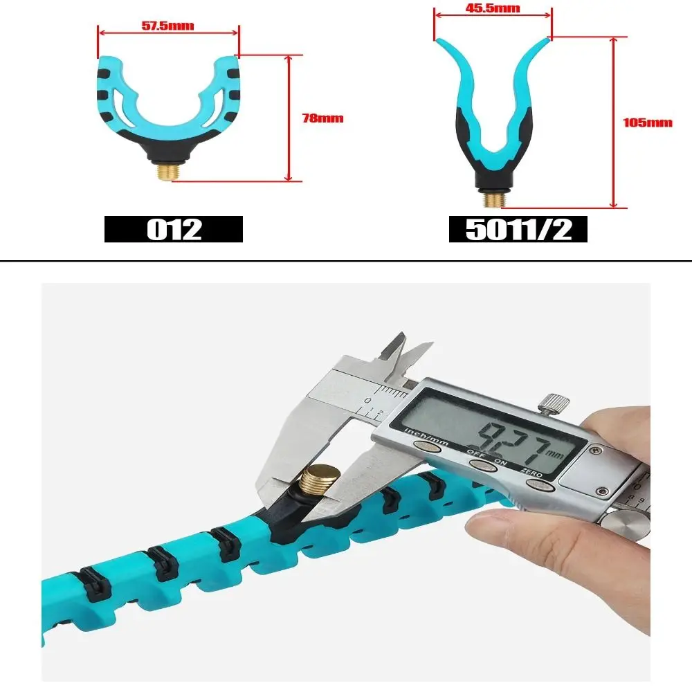 V/C/U Shape Feeder Rod Rest Universal Rod Holder Fishing Accessory Fishing Pod Holder Bracket Head