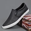 Comfortable Casual oes Men's Slip-On Loers Versatile Lightweight Breathable Faionable Flat Heel round Toe Rubber Outsole