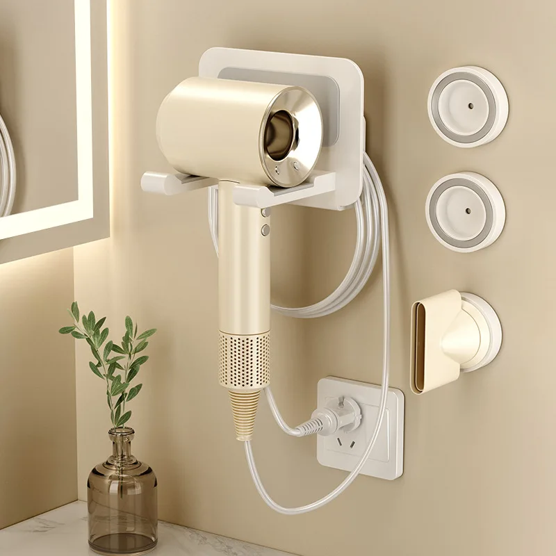 Porta Asciugacapelli Mensole Da Bagno Scaffale Portaoggetti Per Montaggio A Parete Mensola Da Bagno Bianca Per Organizzatori Porta Asciugacapelli Dyso