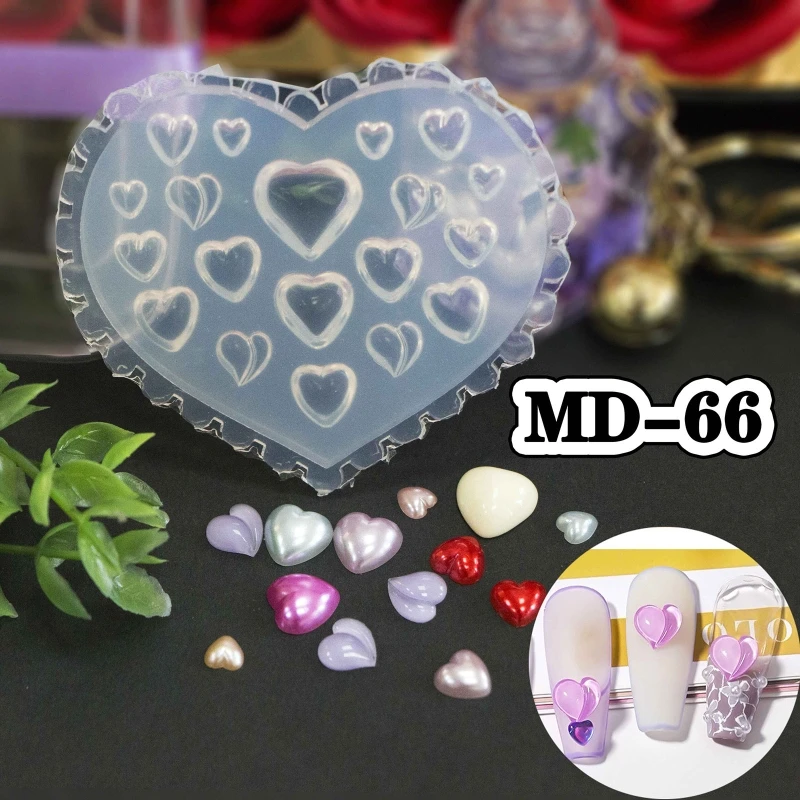 11 Styles 3D Flower Star Nail Art Mold DIY Assorted Nail Art Decorations Charms Ornament Silicone Mould Templates Manicure Tool