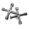 Electric Cabinet Car Elevator Cross Key Wrench Water Meter Valve Key Internal Triangle Wrench Multi-purpose Tool Portable 6