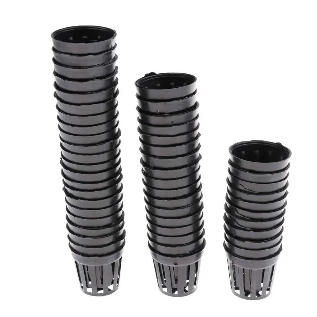 50pcs Pond Plant Basket Garden Aquatic Plastic Net Slit Pot Water Grass Planting