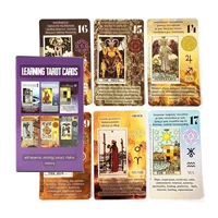 Learning Tarot With Meaning On It Decks 10.3x6cm High Quality 78pcs Cards Divination Board Games Party Entertainment Games 1