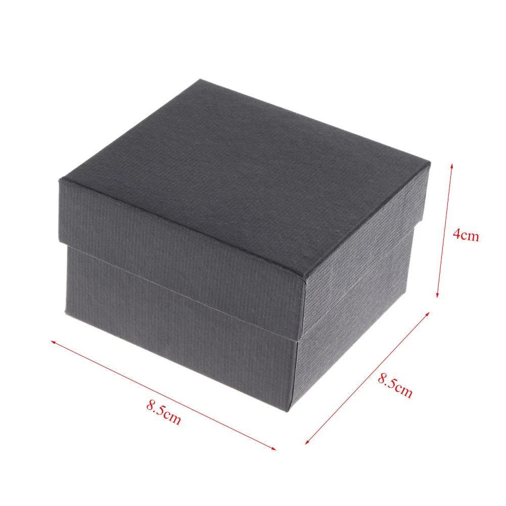 Fashion Square Single Watch Storage Case with Removable Pillow Compound Material Jewelry Display Storage Box for Men and Women