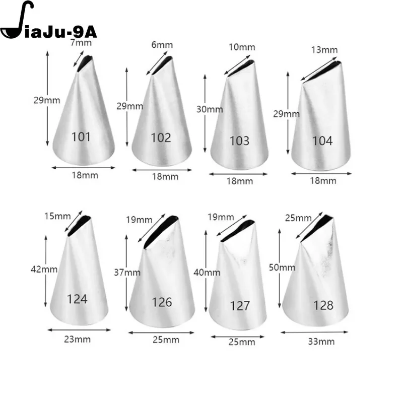 Piping Nozzle Creating Rose Petal Shape Decorating Icing Tip Baking Pastry Tools Bakeware #101 #102 #103 #104 cake decorating tip set,cake icing nozzles,baking nozzle set,cake decorating nozzle set