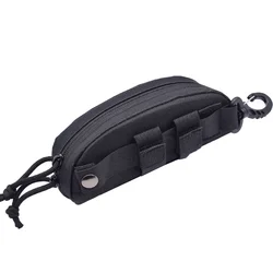 Rugged MOLLE Eyewear Case - Shockproof Protective Sunglasses Box (Black)