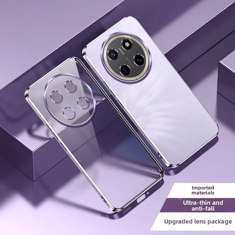 Luxury Plating Glossy Transparent Slim Anti-Drop Phone Case