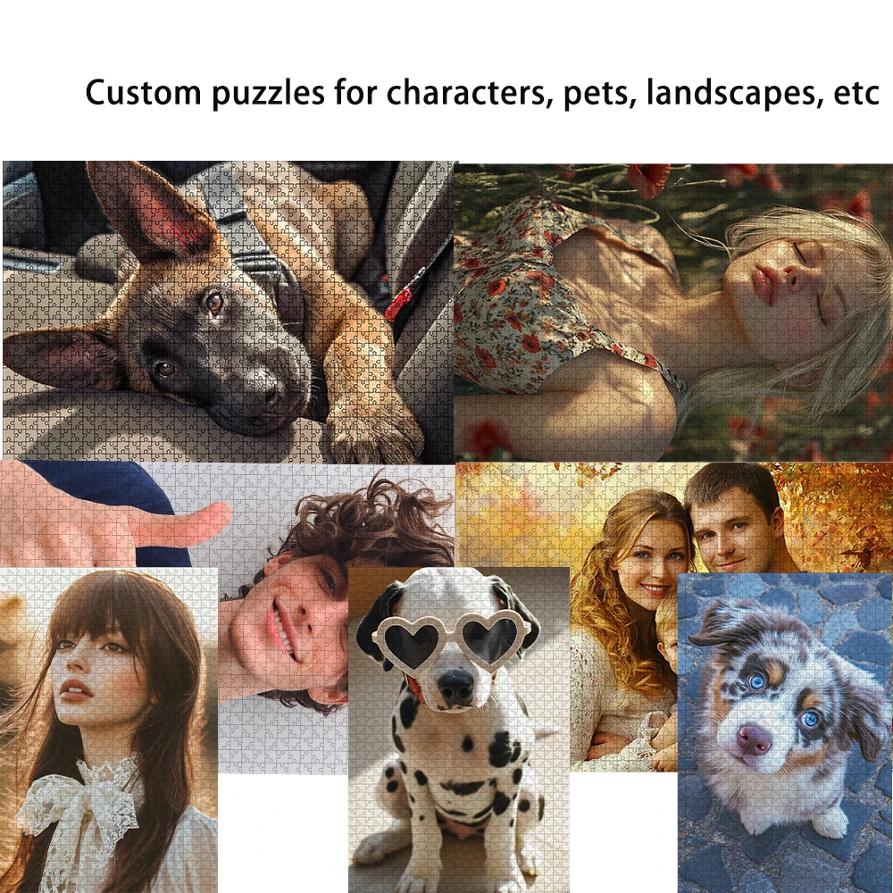 Photo Custom Jigsaw Puzzle 35/300/500/1000 PCustom puzzles for characters, pets, landscapes, etc 5