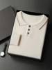 Men's 100% Cashmere Polo Sweater Autumn Winter Basic Smart Casual Long Sleeve Pullover Cashmere Knitwear Soft Comfy Clothing Top 5