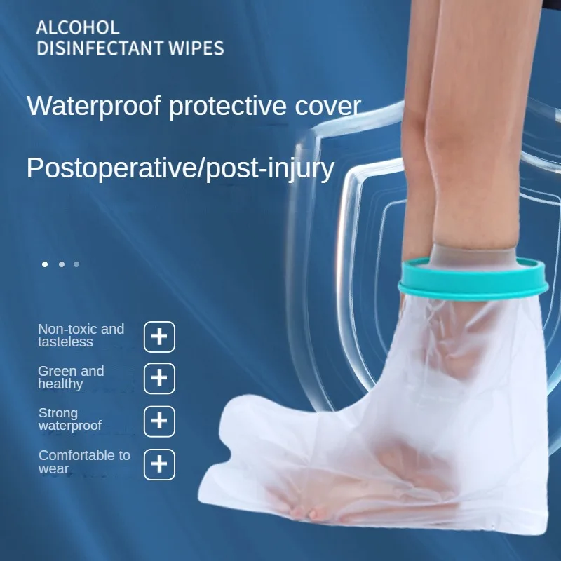 Adult Foot Ankle Foot Gypsum Shower Waterproof Cover for Postoperative Fracture Care and PICC Bathing Waterproof Cover