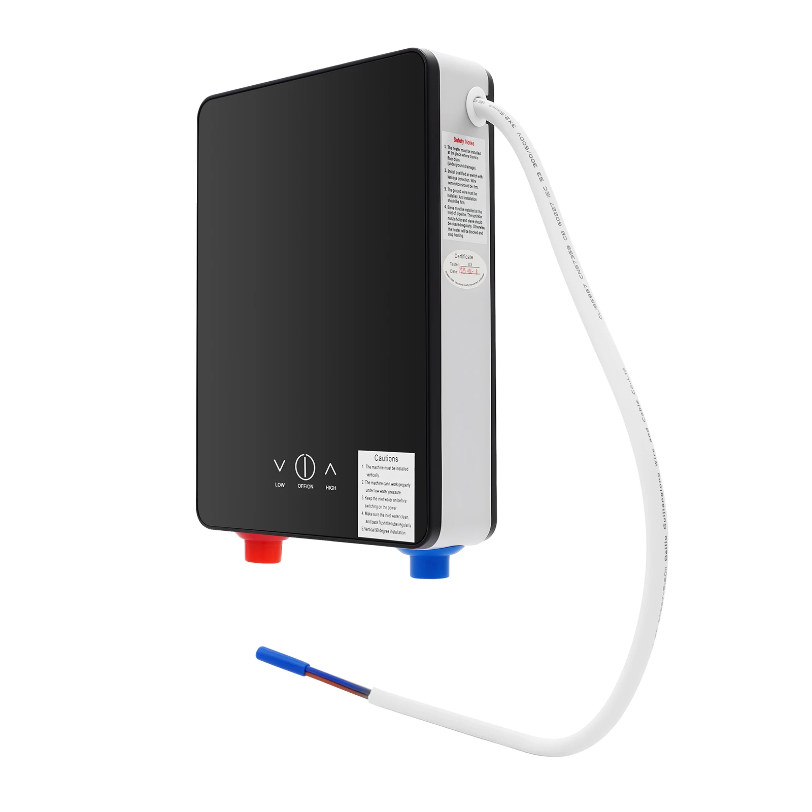 Durchlauferhitzer Edelstahl 6500 W 220 V – Sofort heißes Wasser