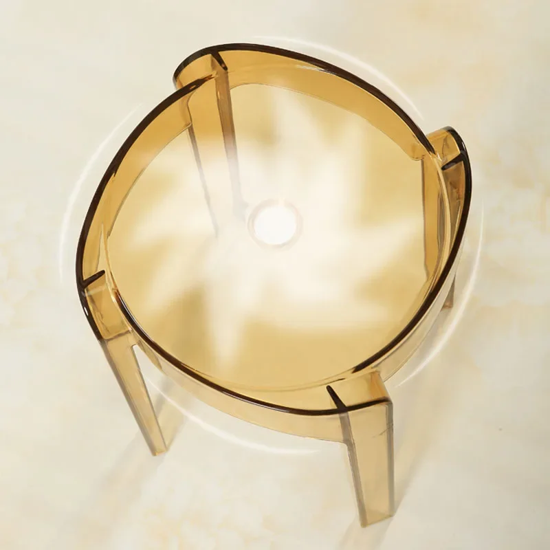 Transparent Dining Step Stool Nordic Plastic Low Modern Commode Minimalist Foot Stool Pedicure Mueble Bedroom Bathroom Furniture
