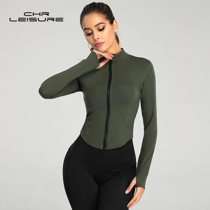 

CHRLEISURE Sexy Push Up gym Jackets Woman Skinny Stretch fitness Short T-shirt Corset Quick Drying Exercise y2k Tops