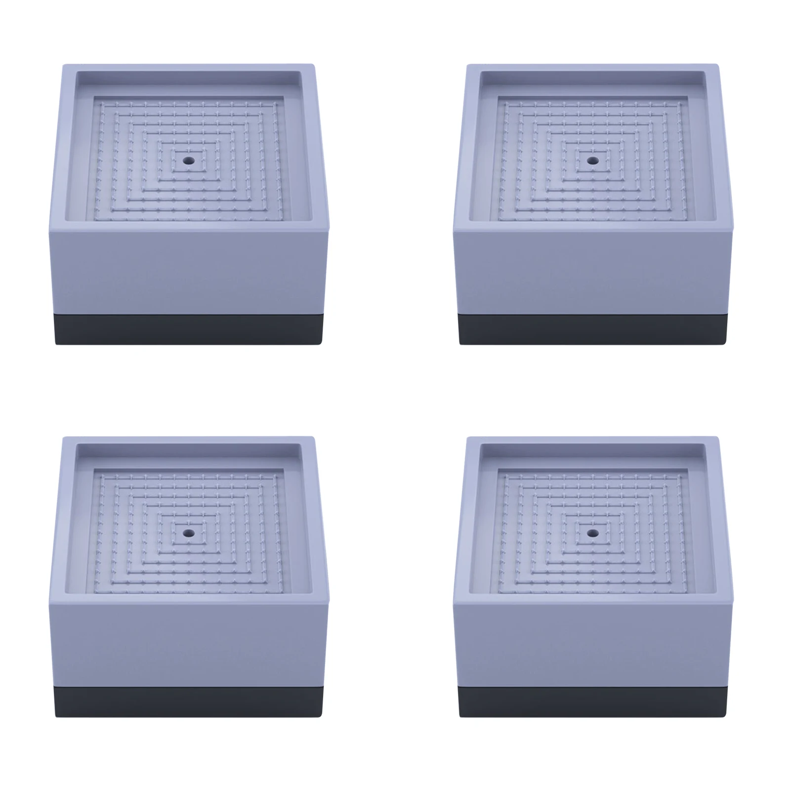 4pcs/pack Increase Height Universal Leg Furniture Riser Pad Washing Machine Sofa Bed Square Non Slip Shockproof Refrigerator TPU | Мебель
