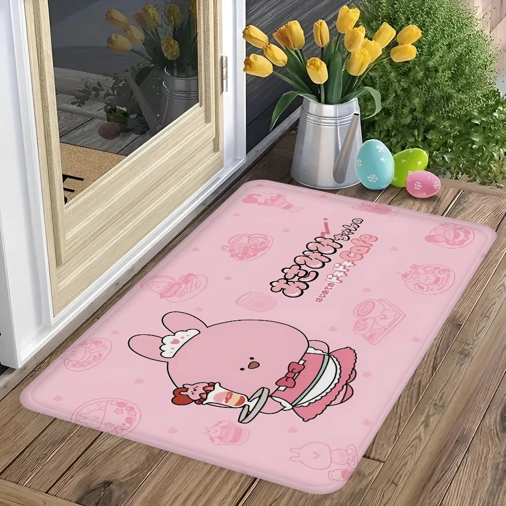 Cartoon Cute A-Asamimichan Room Mats Anti-slip Absorb Water Long Strip Cushion Bedroon Mat Household Carpets 5