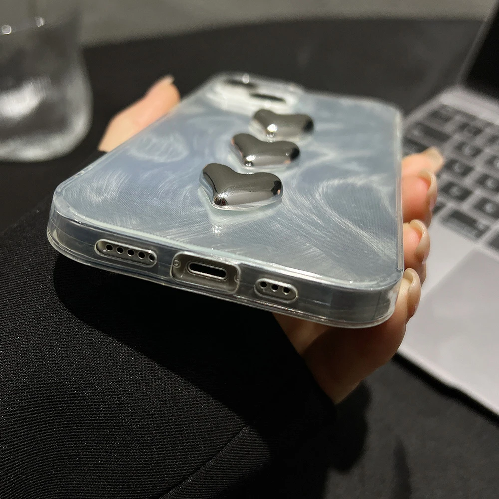 Custodie per telefono personalizzate fai da te Love Laser per iPhone 15 Custodia per iPhone 16 15 14 13 12 11 Pro Max Plus Braccialetto di perle Custodia in silicone morbido_voghion.com