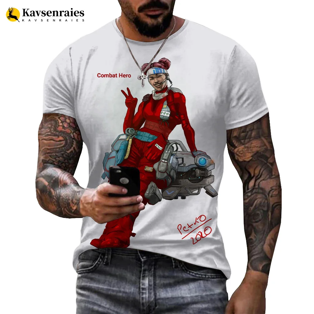 

Game Apex Legends T Shirt Men Women Children Summer Streetwear Cool Game 3D Printed T-shirt Short Sleeve Boy Girl Kids Tops Tees
