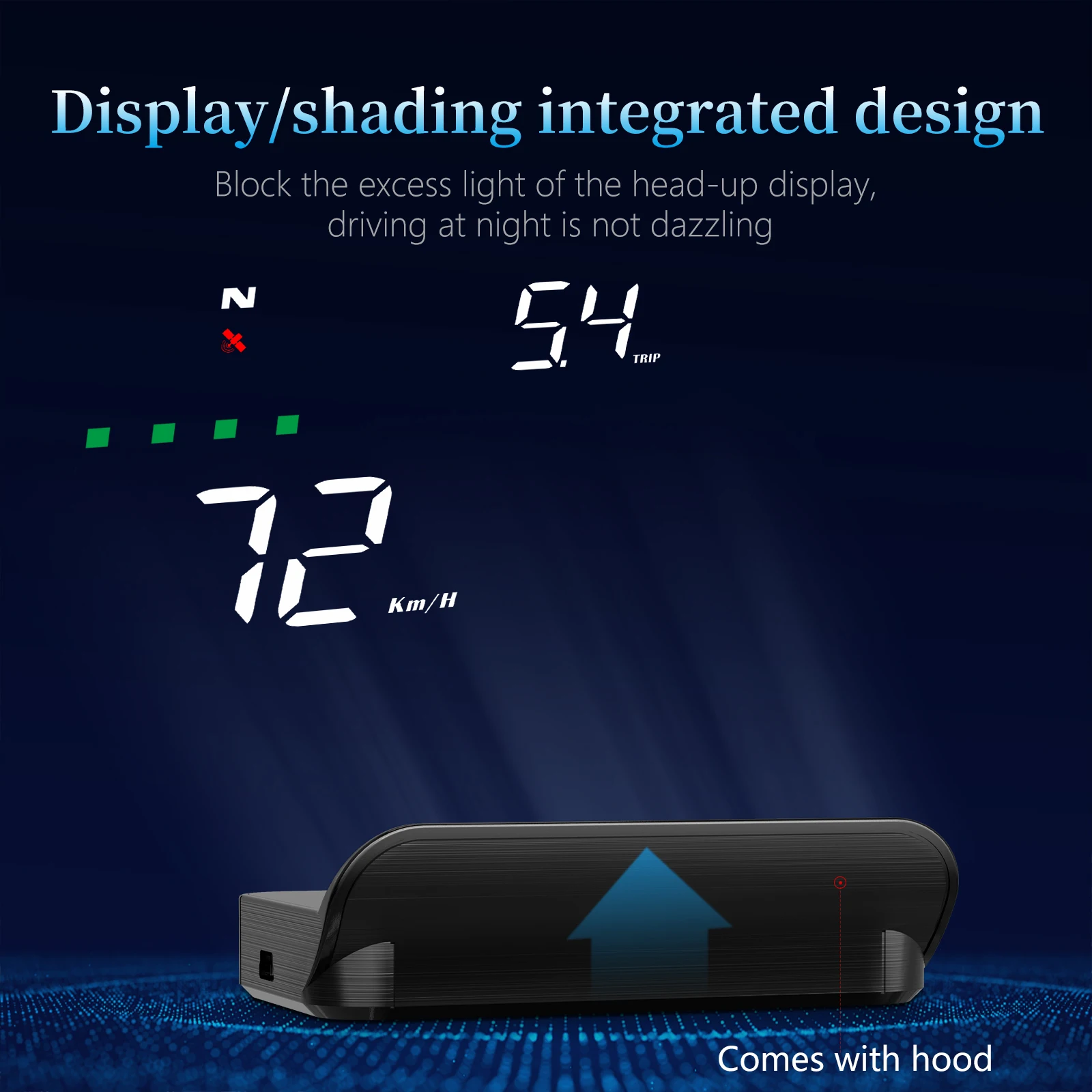 Geyiren M19 GPS  ӵ, ڵ HUD  ÷,   ,  溸, ڵ ӵ 跮 