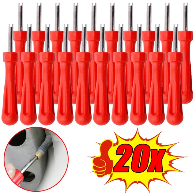 1/20Pcs Tyre Valve Core Remover Tools for Car Bike Motorbike Truck Tyre Valves Stem Repair Tools Car Tire Valve Core Screwdriver