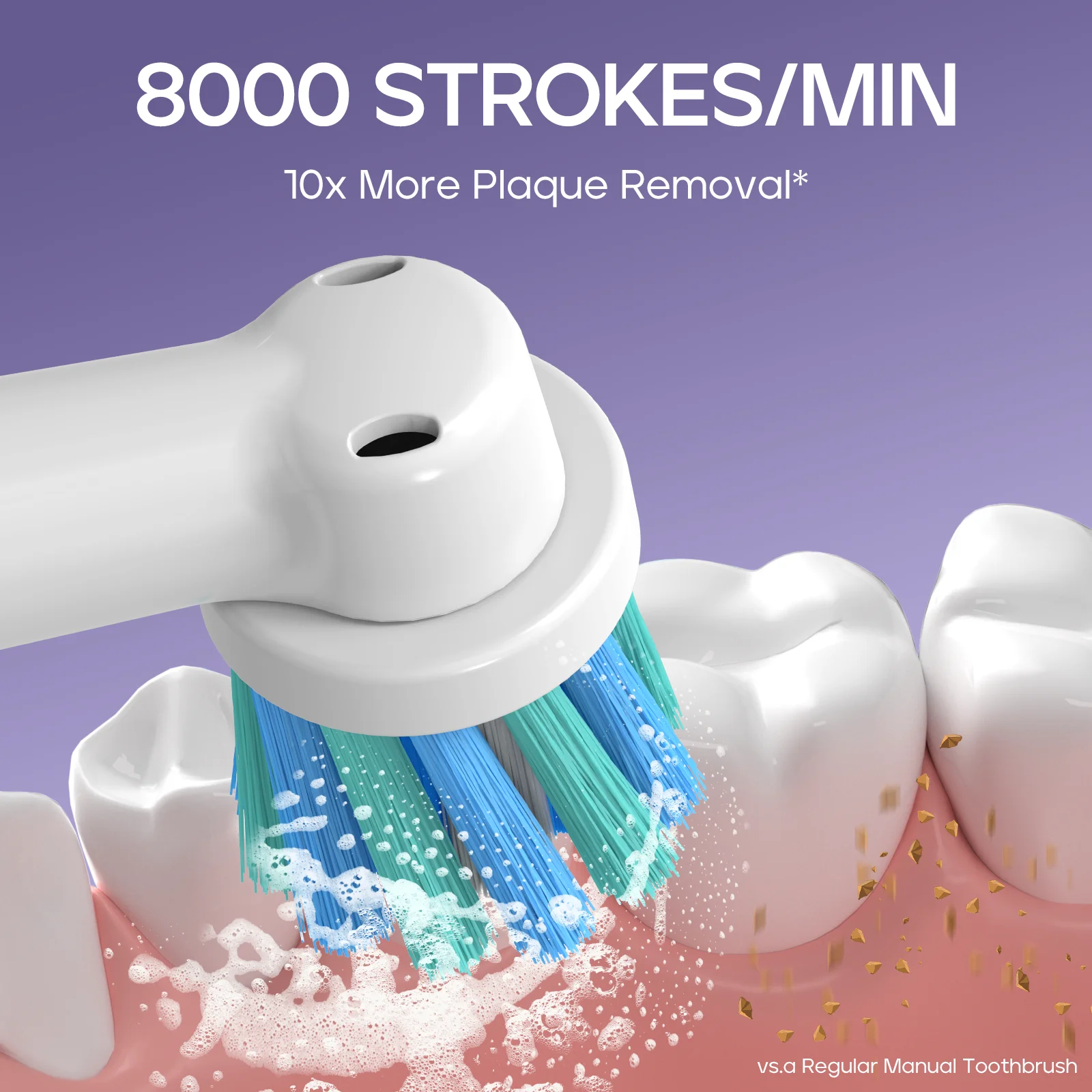 Electric Toothbrush Seago Rotating Rechargeable Teeth Cleaning with 8 Brush Heads 5 Modes Portable Smart Timer electric toothbrush,electric tooth cleaner