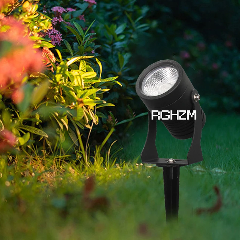 COB Outdoor Garden Light LED Lawn Lamp Spike 15W 12W 7W 5W 3W Waterproof Bulb 220V 110V 12V Landscape IP65 Path Spotlight lawn lamp garden lighting