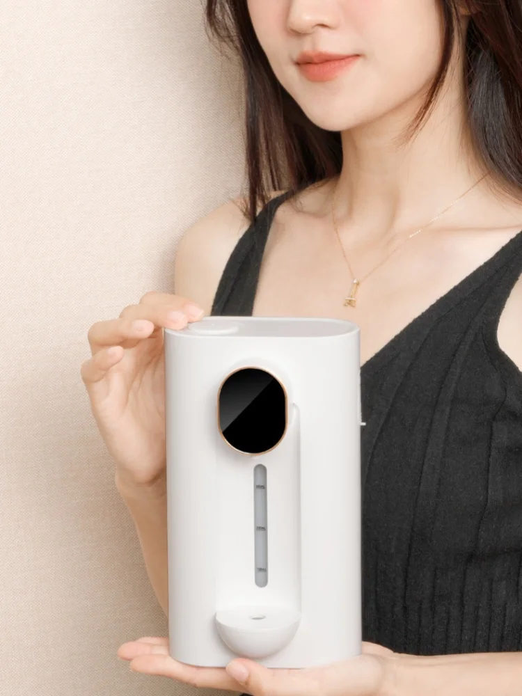 Wall Mounted Smart Mouthwash Dispenser 2 Magnetic Cups USB-C Rechargeable Mouth Wash Machine For Household Bathroom