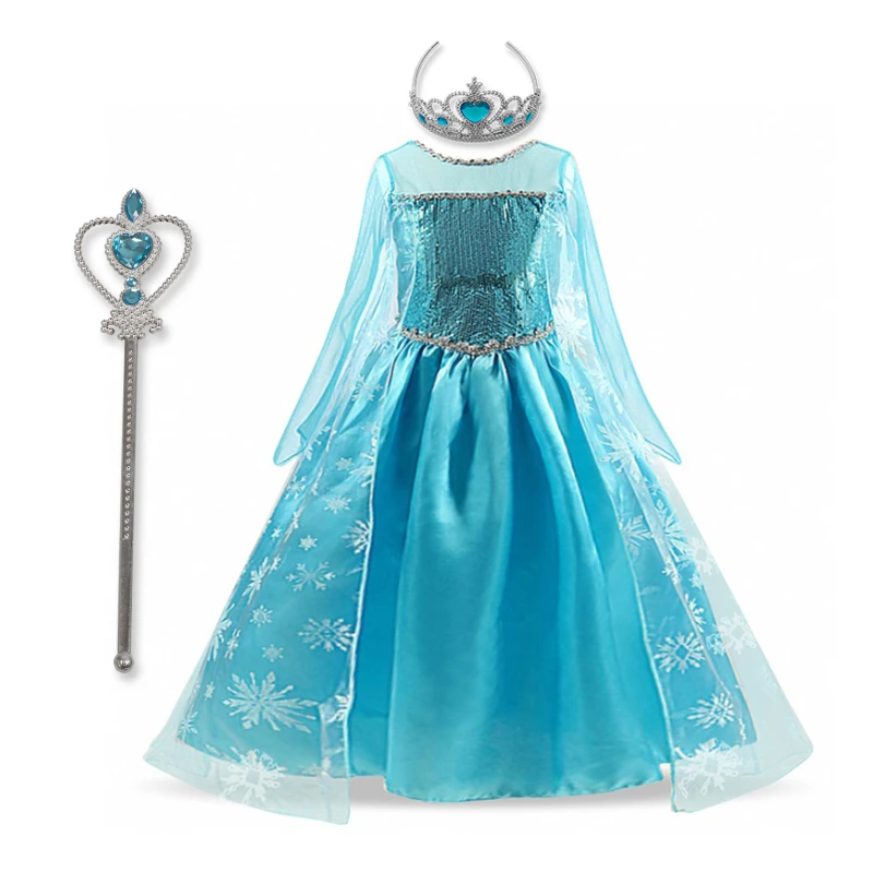 3-10 Years Princess Costume Summer Party Kids Dresses for Girls Children Birthday Role-Play Dress up FlowerFairy Carnival Cloth