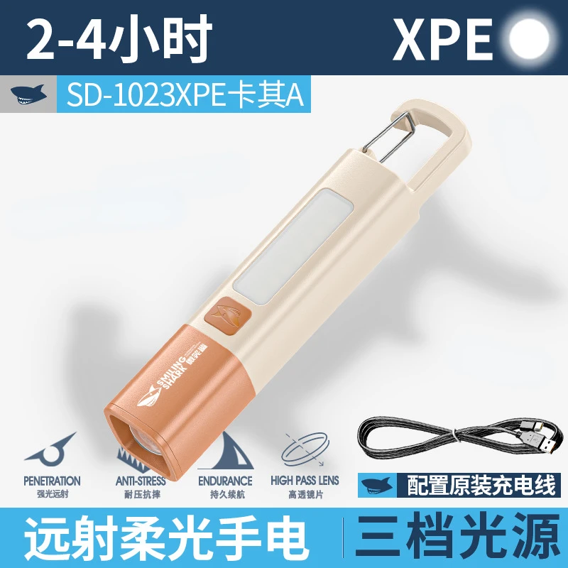 Ultimate Outdoor Flashlight with Variable Focus and Side Floodlight – High Brightness Portable Lamp