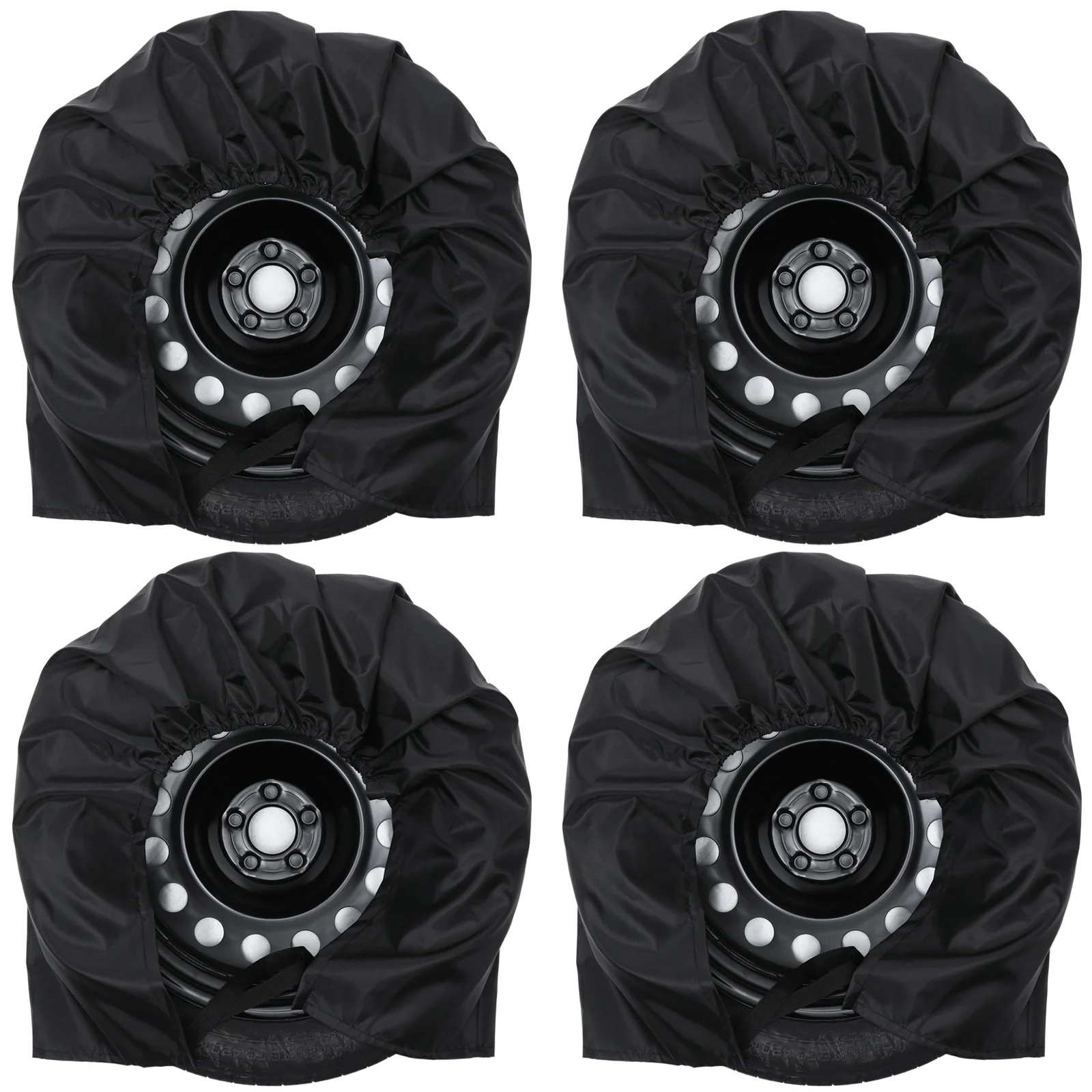 

4 Pcs Car Tire Dustproof Sunscreen Rv Covers For Storage Wheel Protective Spare Cars Oxford Cloth Universal Trailer