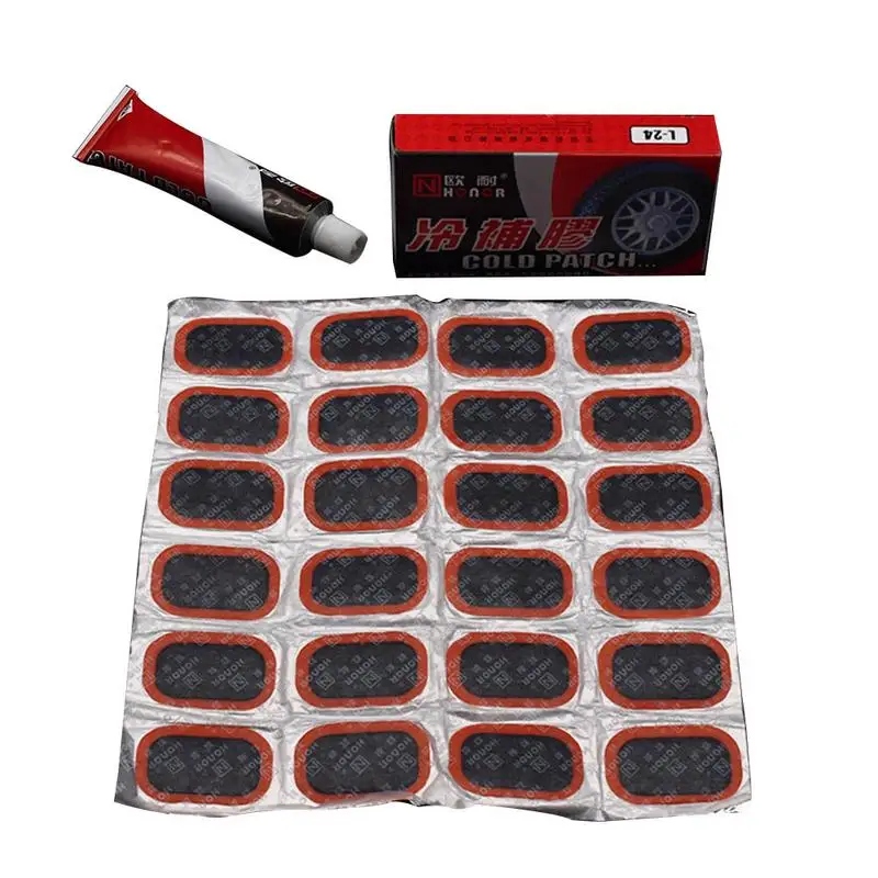

Tire Patch Kit With Glue Bicycle Motor Bike Tire Puncture Patches Eco-Friendly Tire Flat Prevention Repair Tool Portable Tools