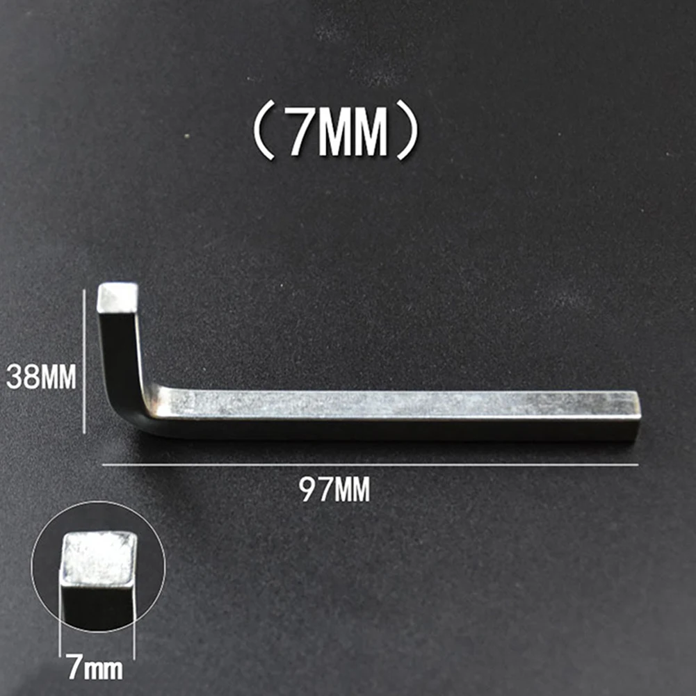 6 Stück L-förmiger quadratischer Kopfschlüssel, quadratischer Schlüssel, innerer 4-Punkt-Schraubenschlüssel, Schraubendreher-Set, 3–8 mm, Handwerkzeuge, Werkzeugschrauben – Detail 21