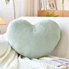 12/17" Faux Rabbit Fur Heart Pillow Decorative Pillows Plush Love Heart Shaped Fluffy Throw Pillow Cushion Valentine's Day Gifts 5