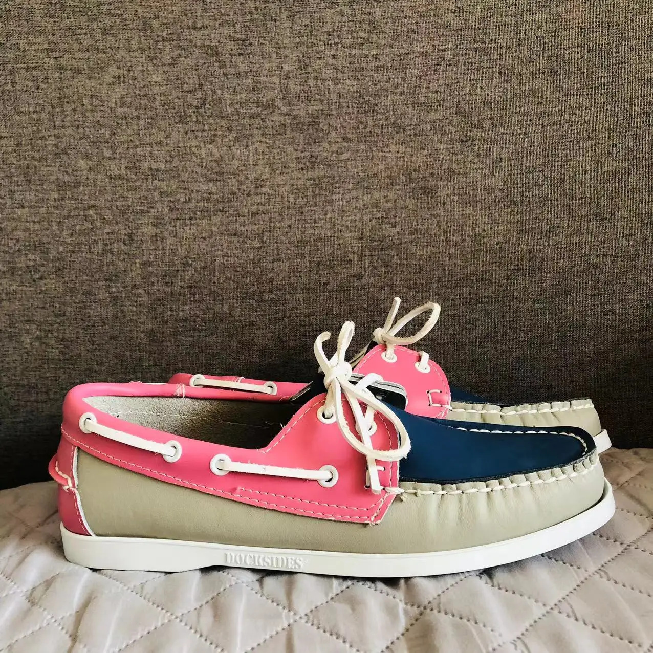 

Men Genuine Leather Driving Shoes,Slip On Docksides Classic Boat Shoe,Brand Design Flats Loafers For Men Women 23A116