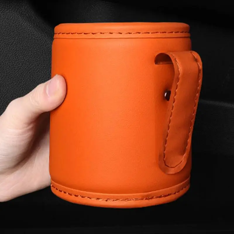 Leather Gap Drink Storage Box Car Door Cup Holder auto Back Seat Cup Holder Organizer Automotive Interior Accessories For Car