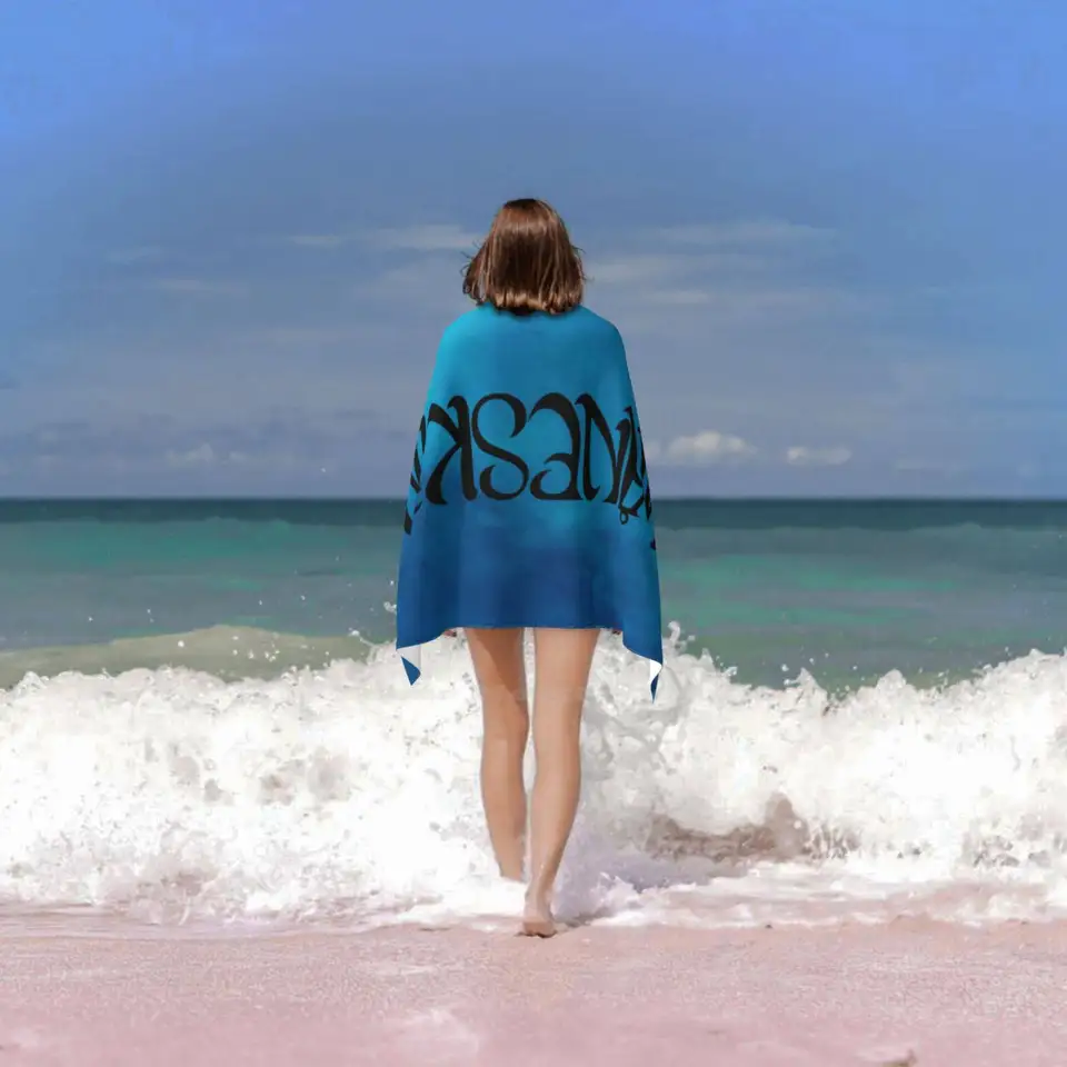 Maneskin?Neeskinソフト快適なバスシャワー速乾性タオルマーキーブルー