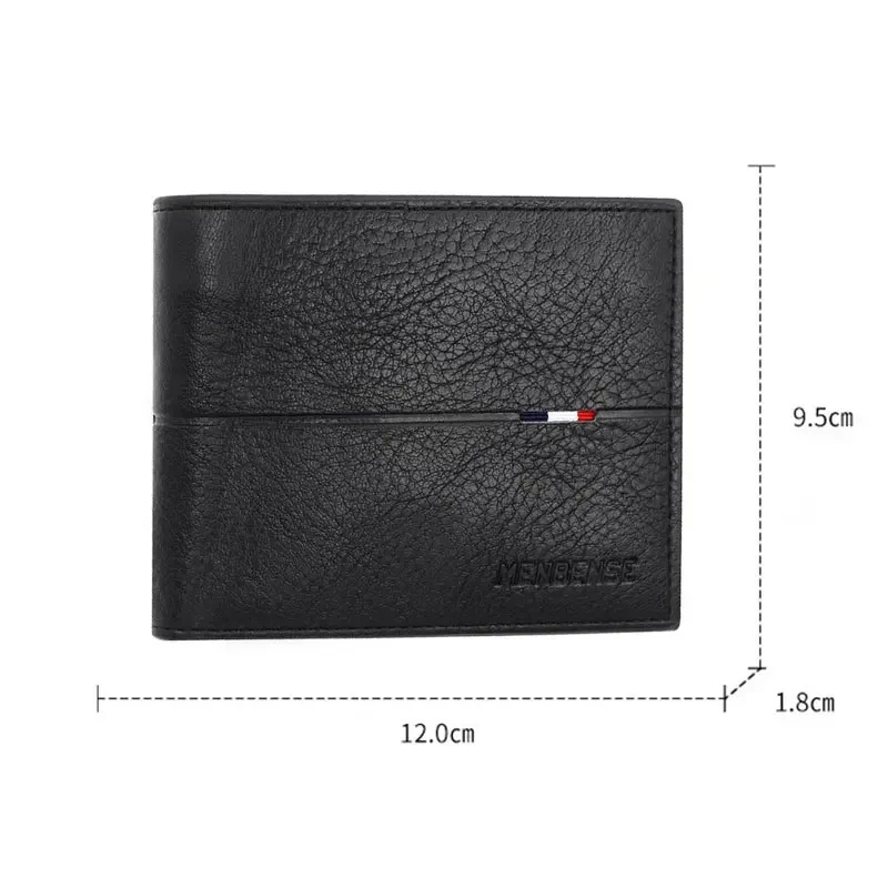 Slim Men Wallets New Short Zipper Card Holder Photo Holder Male Purse Simple Coin Pocket High Quality PU Leather Men's Wallet 2
