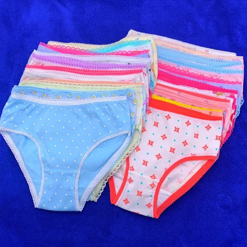 12pcs/lot Baby Underwear Kids Panties Briefs Girls Underpants 2-12years -  Panties - AliExpress