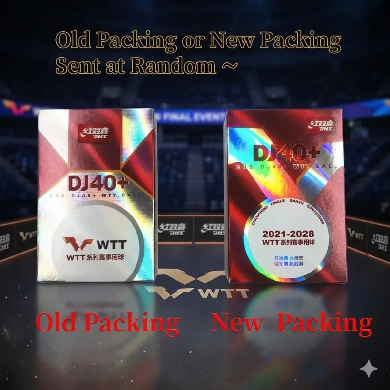 6pcs 오리지널 DHS WTT 탁구 공 DJ40+공식 탁구 게임은 WTT 국제 게임용 3성급 탁구 공을 사용합니다.