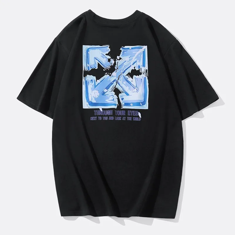 

2024 New Men's T-shirt Street Style Printed Short Sleeve Casual Large Size Round Neck Short Sleeve Trend To Wear Men's Top