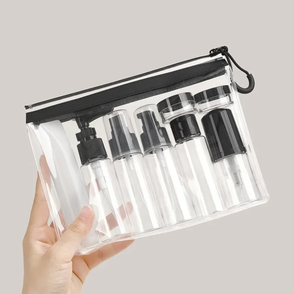 Travel Bottle Set Portable Cosmetics Empty Container Spray Bottling Shampoo Lotion Bottle Mousse Facial Cleanser Foam Bottle