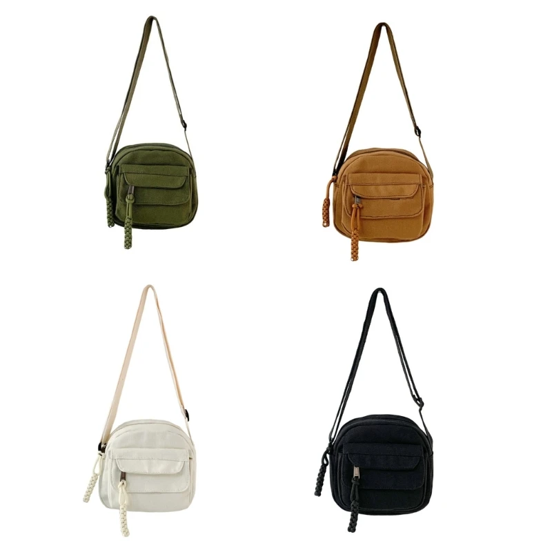 2023 NEW Shoulder Bags Bags Solid Color Bags Casual Canvas Bags Crossbody Bag Trendy Bag for Women Girl E74B