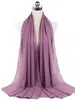 Nouveau foulard en mousseline uni pour femme, prêt-à-porter, hijab instantané, châle musulman, hijabs islamiques, écharpe arabe, foulards pour la tête